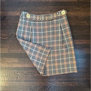 Tory Burch Plaid Studded Skirt (New with Tags)